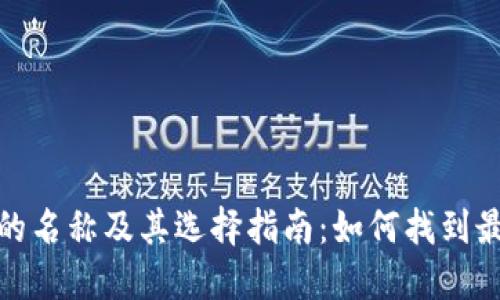 加密货币钱包的名称及其选择指南：如何找到最适合你的钱包
